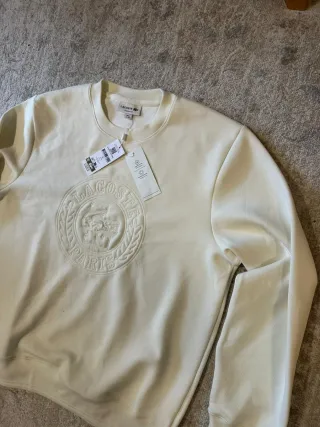 Sudadera Lacoste Blanca Talla XL