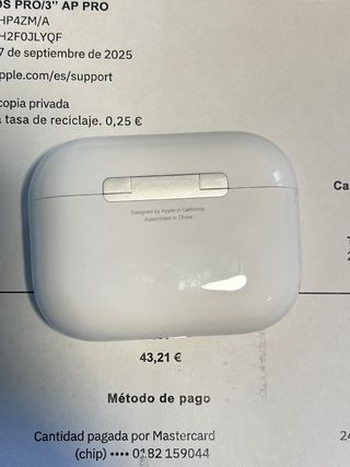 AirPods Pro 3 (2025) Nuevos Abiertos