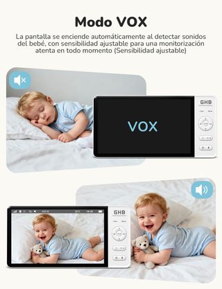 Monitor Bebé GHB 7 HD Visión Nocturna