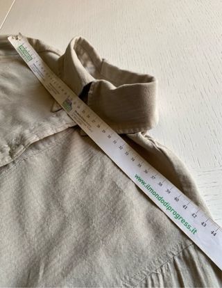 Abito camicia lunga H&M beige cachi