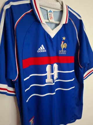 Camiseta Francia 1998 Adidas #10 Zidane Talla L