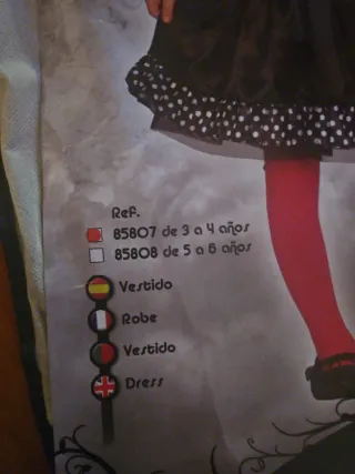 Disfraz Miss Skeleton niña