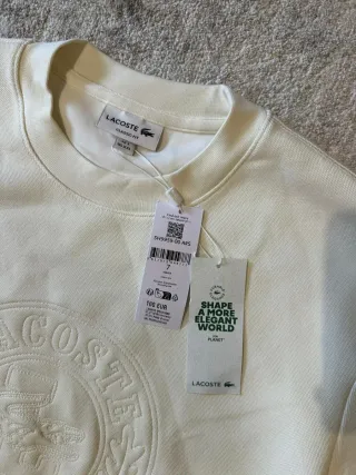 Sudadera Lacoste Beige Talla XXL