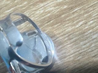 Anello Corallo Grande Argento 925