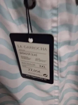 Bañador La Garrocha Hombre Azul y Blanco