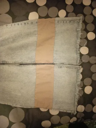 Jeans arreglados mujer talla 37, tiro alto