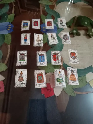 16 Sellos Antiguos Provincias Españolas