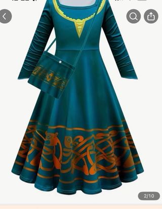 Disfraz Merida Peluca Talla 4-5 años