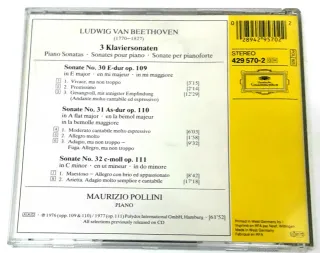 CD Beethoven Sonatas Piano Op. 109-110-111 Pollini