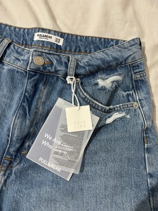 Pantalón corto vaquero Pull&Bear mujer Talla XL