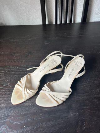 Sandalias Salord Jover Blancas Talla 39