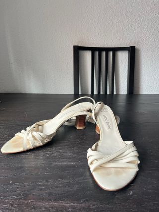 Sandalias Salord Jover Blancas Talla 39