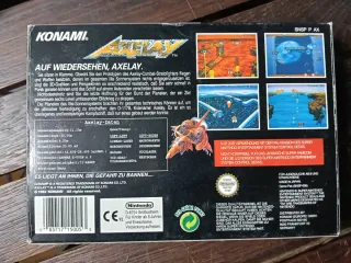 Axelay PAL Super Nintendo Completo Konami SNES