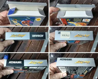 Axelay PAL Super Nintendo Completo Konami SNES