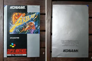 Axelay PAL Super Nintendo Completo Konami SNES