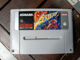 Axelay PAL Super Nintendo Completo Konami SNES