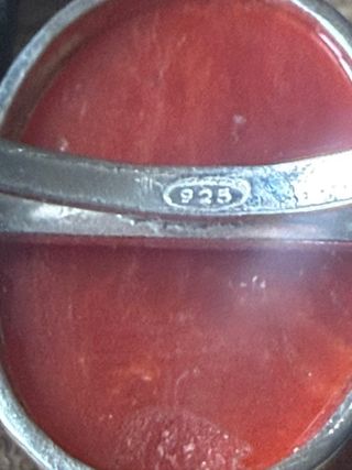 Anello Corallo Rosso Fiori Argento 925