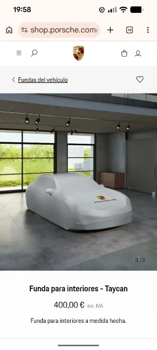 Funda Exterior oficial Coche Porsche,modelo Taycan
