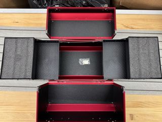 Maletín de Cosméticos Negro y Rojo