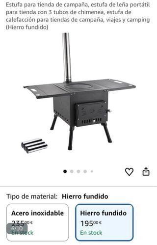 Stufa da Campeggio in Legna di Ferro Nuovo