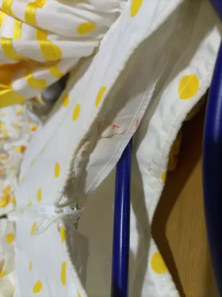 Traje Flamenca Niña Blanco y Amarillo