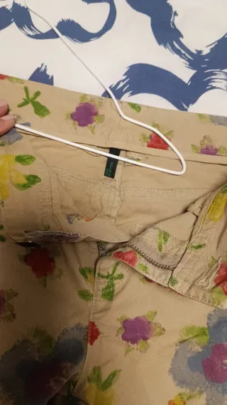 Pantalones Beige Estampado Floral