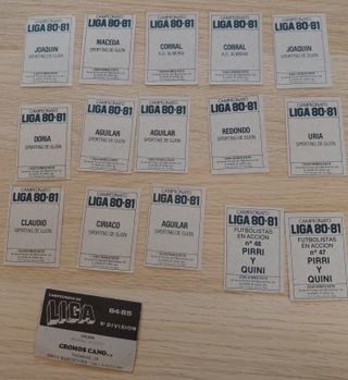 Cromos Sporting de Gijón - Años 80