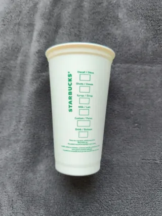Vaso Starbucks Blanco y Verde