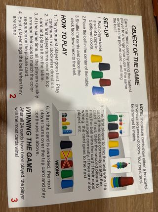 Juego familiar Quick Cups a partir 3 años