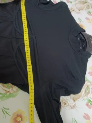 Body Shein Negro Corsé Manga Larga