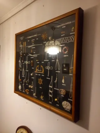 Cuadro decorativo de nudos marineros. No se envía