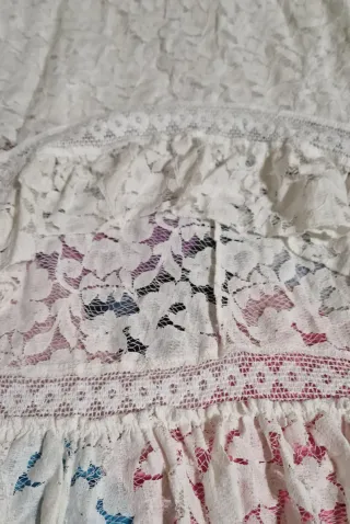 Abito donna pizzo bianco taglia unica