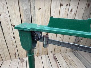 BASCULA ANTIGUA HIERRO COLADO VERDE 100KG