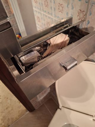 Armario metálico baño espejo 1 puerta