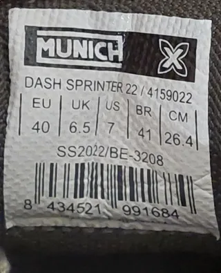 Zapatillas Munich Negras y Grises