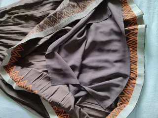 Gonna plissettata Luisa Spagnoli marrone