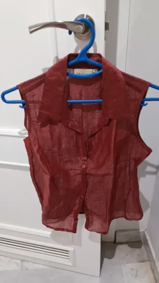 Camisa sin mangas Trucco Roja Talla L