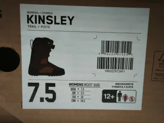 Botas Snowboard K2 Kinsley Mujer Talla 39