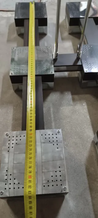 Lámpara Techo Rectangular Madera y Metal