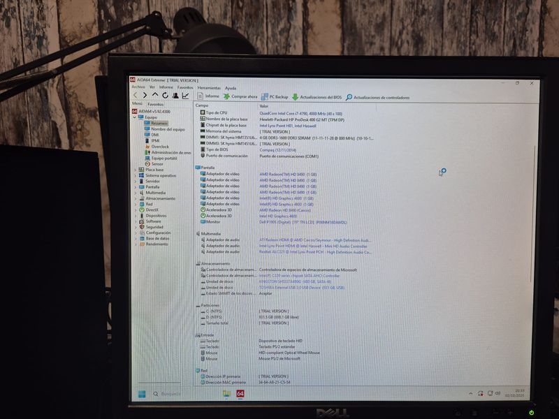 Ordenador HP ProDesk Core i7 Completo afbeelding 6