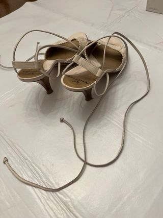 Sandalias Ferreras Piel Hielo Talla 38