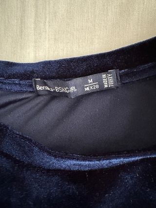 Camiseta terciopelo Baby Girl Talla M