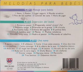 Lote 3 CDs Música para Bebés y Niños