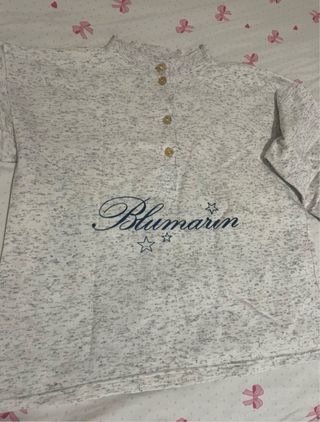 Sudadera Blumarine gris y blanca