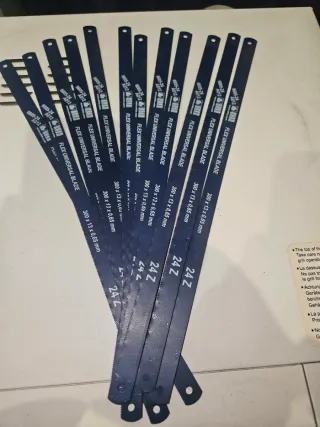 Lote 12 hojas sierra.