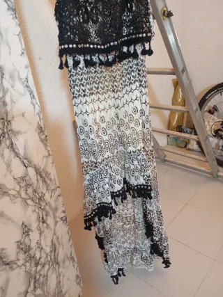 Vestido largo estampado verano