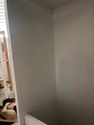 Mueble de salón madera y blanco
