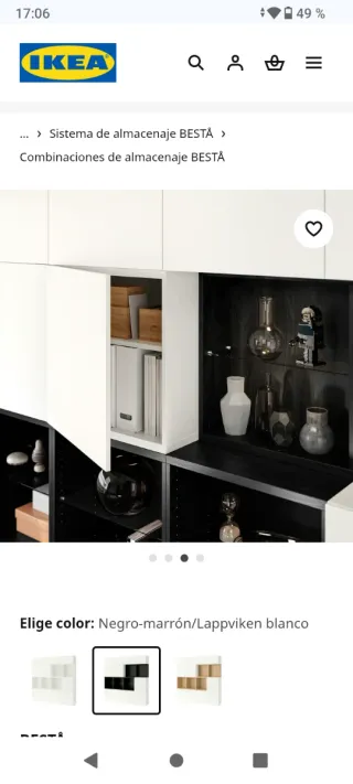 Mueble Besta Ikea 120x20x64 cm