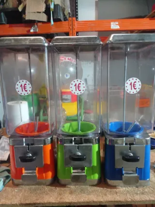 Lote 3 máquinas de chicles/saltarina