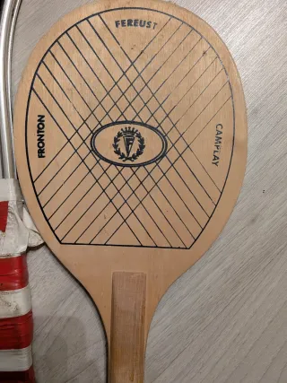 Lote 4 raquetas: tenis, bádminton, frontón